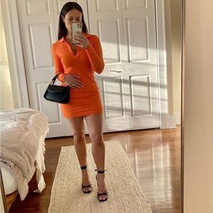 Urban Outfitters orange mini dress